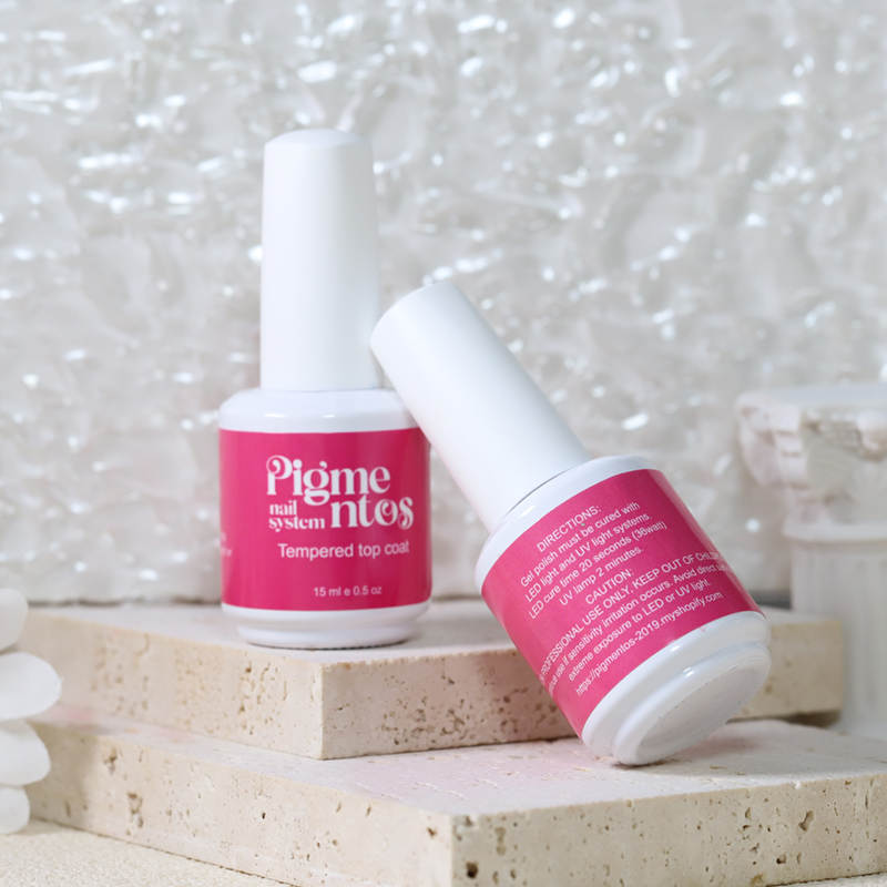 Tempered top coat gel