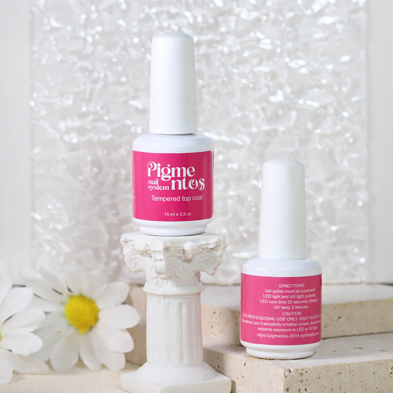 Tempered top coat gel